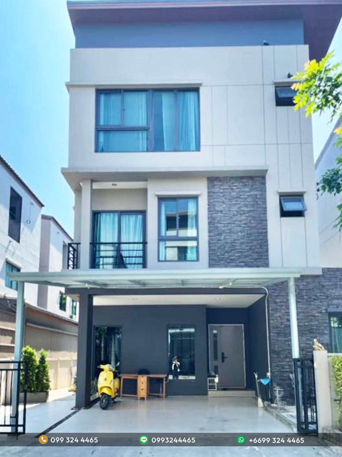 For RentHousePattanakan, Srinakarin : JY-HR429 - For Rent Baan Klang Muang The Edition Rama 9 – Krungthep Kreetha, **Pet-Friendly**, Detached House, 218 sq.m, 3 Bed, 3 Bath 