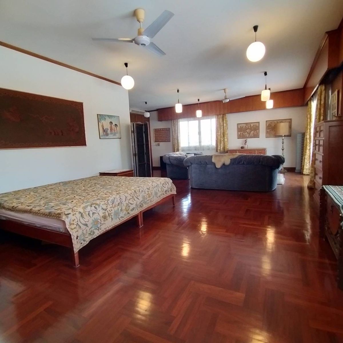 For SaleHousePathum Thani,Rangsit, Thammasat : House for sale Muang Ek Village, big house, good condition, area of 324 sq.w., behind the house next to the waterfront, Soi Ekarat 6, Lak Hok Subdistrict, Mueang Pathum Thani District Pathum Thani Province