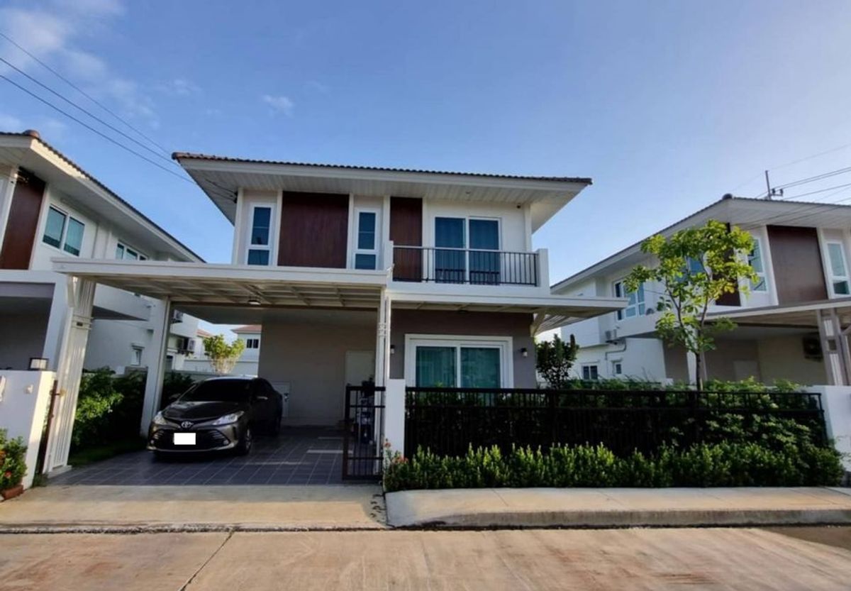 ขายบ้านสมุทรปราการ สำโรง : 66.8ตรว 4นอน3น้ำ บ้านเดี่ยว 2 ชั้น ศุภาลัย ไพรด์ ประชาอุทิศ