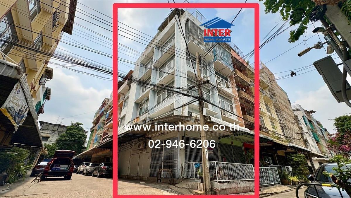For SaleShop HouseYaowarat, Banglamphu : 4th floor commercial building, 17 sq.w., commercial building, Soi Kasemsri, Phra Sumeru Road, Pariyak Road, Phra Nakhon District, Bangkok