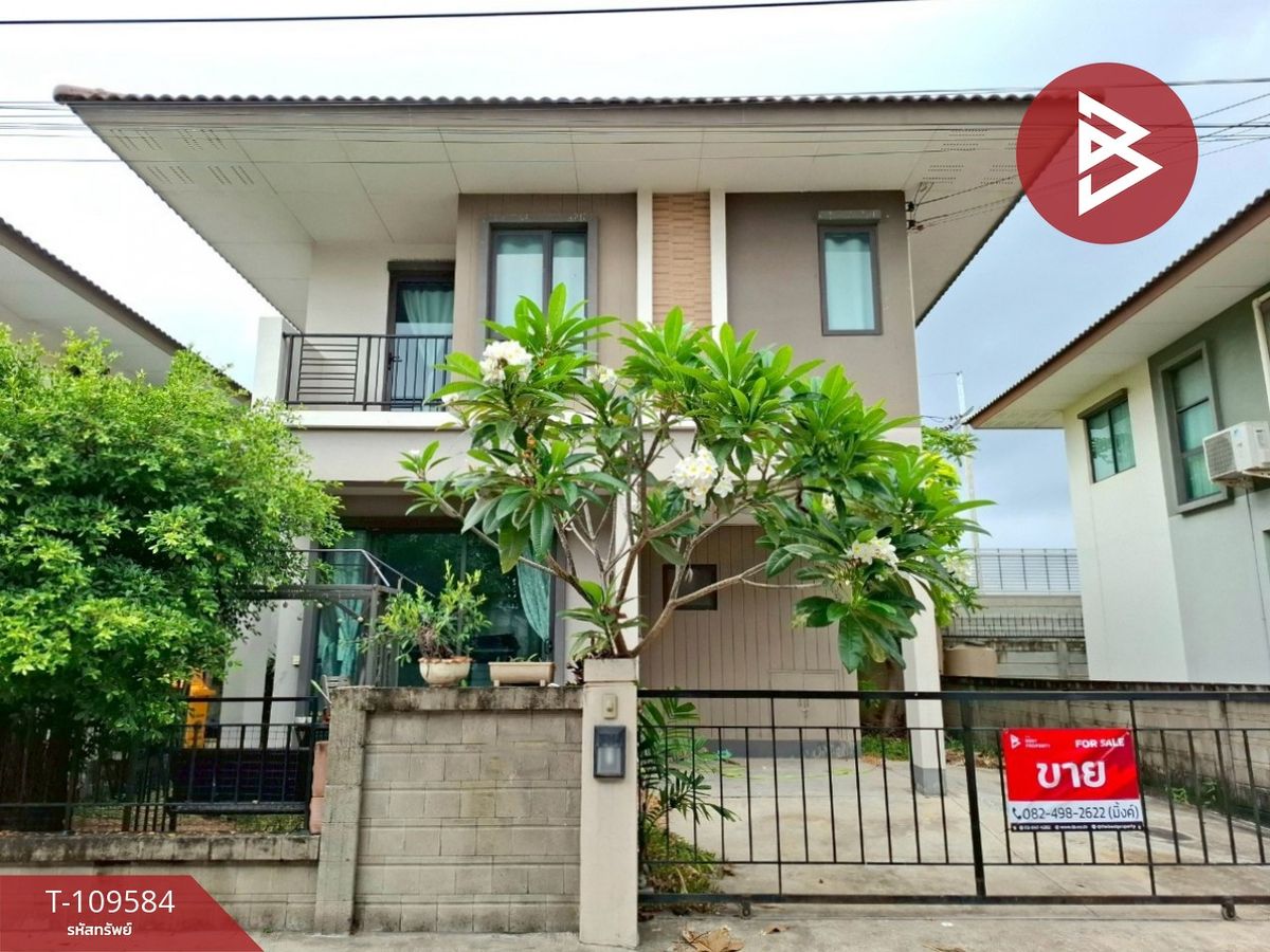 For SaleHouseLadkrabang, Suwannaphum Airport : Twin house for sale, Golden Village Bangna-King Kaew (Golden Village Bangna-Kingkaew) Samut Prakan