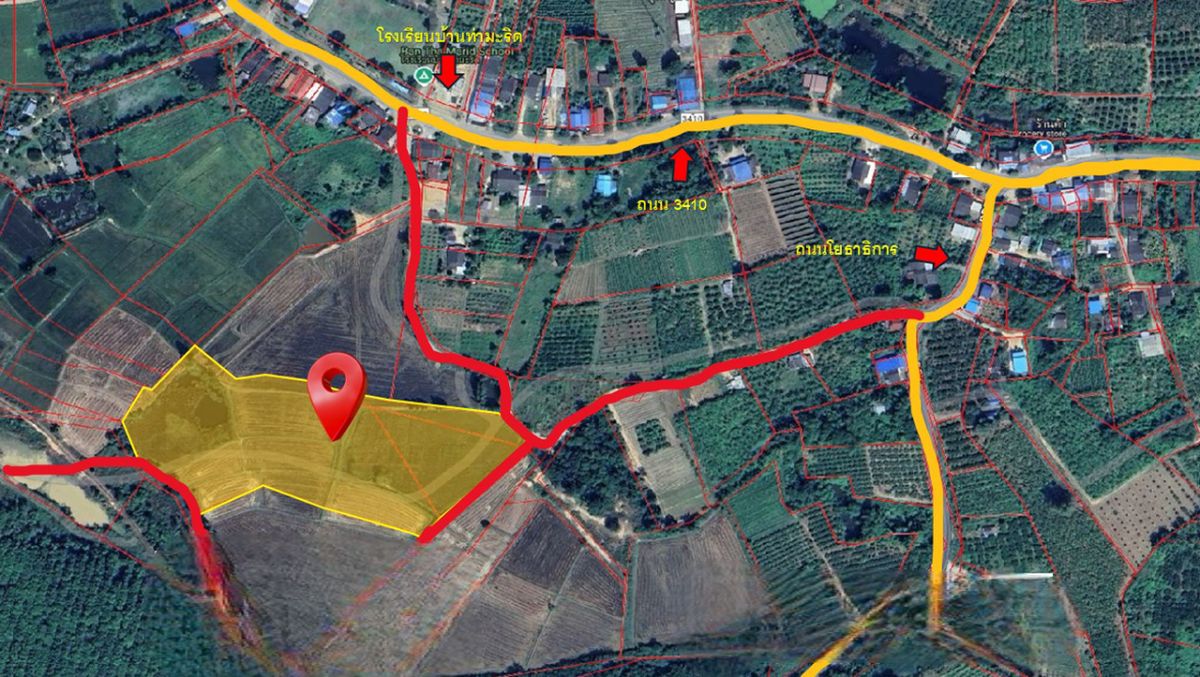 For SaleLandCha-am Phetchaburi : Large plot of land for 14 rai 71 sq.w., Klang Luang Subdistrict, Tha Yang District, Phetchaburi Province, only 300,000 baht per rai or 4,250,000 baht