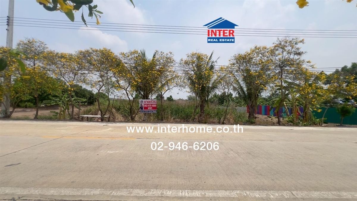 For SaleLandPathum Thani,Rangsit, Thammasat : 24 rai of land, 102 sq.w., land near the ash company Bang Bua Thong-Suphanburi Road Pathum Thani Road-Bang Len Lat Lum Kaeo Pathum Thani
