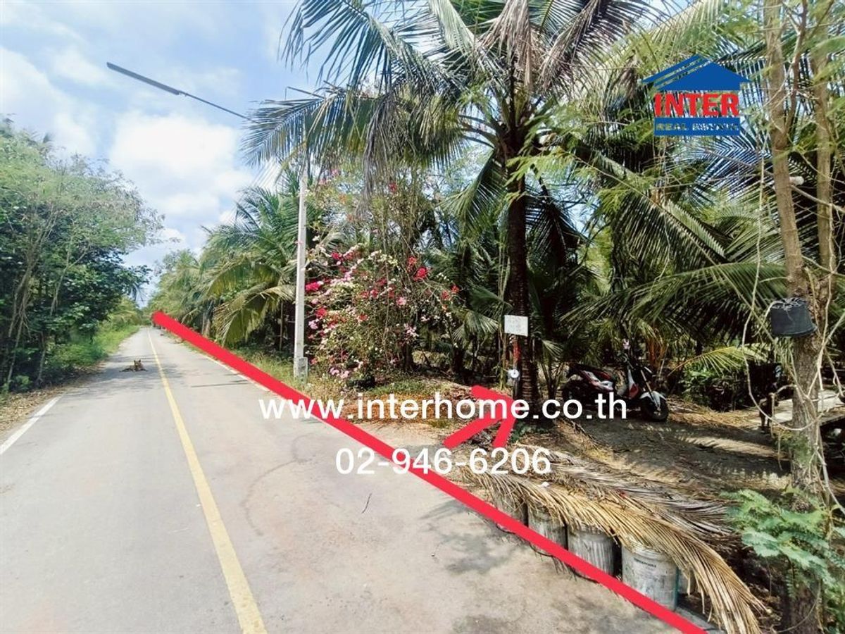 For SaleLandSamut Songkhram : 4 rai of land 301 sq.w. Land near Ban Bang Knaek Health Center, Rama 2 Road, Ban Bang Sai Project Samut Songkhram Mueang Samut Songkhram