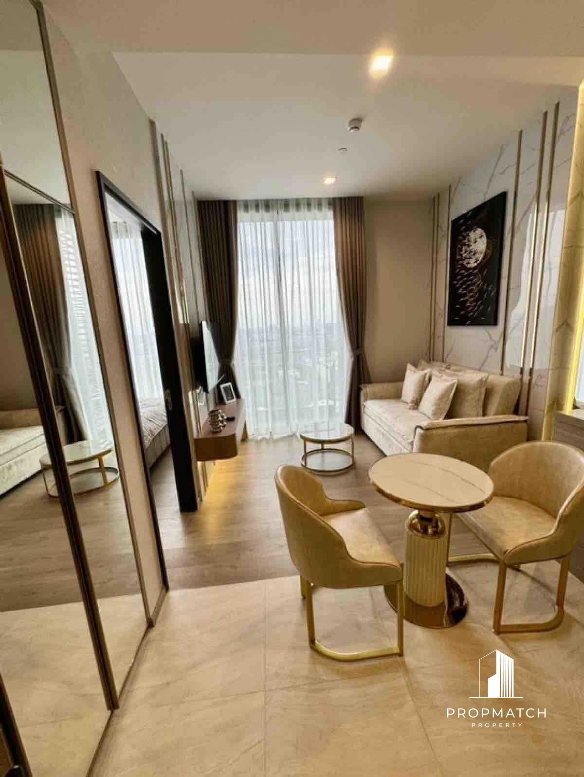 ให้เช่าคอนโดลาดพร้าว เซ็นทรัลลาดพร้าว : ✨Flash Deal ✨The Crest Park Residences ( 1Bed 1Bath 35SQM.) พร้อมอยู่ ! เพียง 32,000 บาท Tel.0981315848 @propmatch