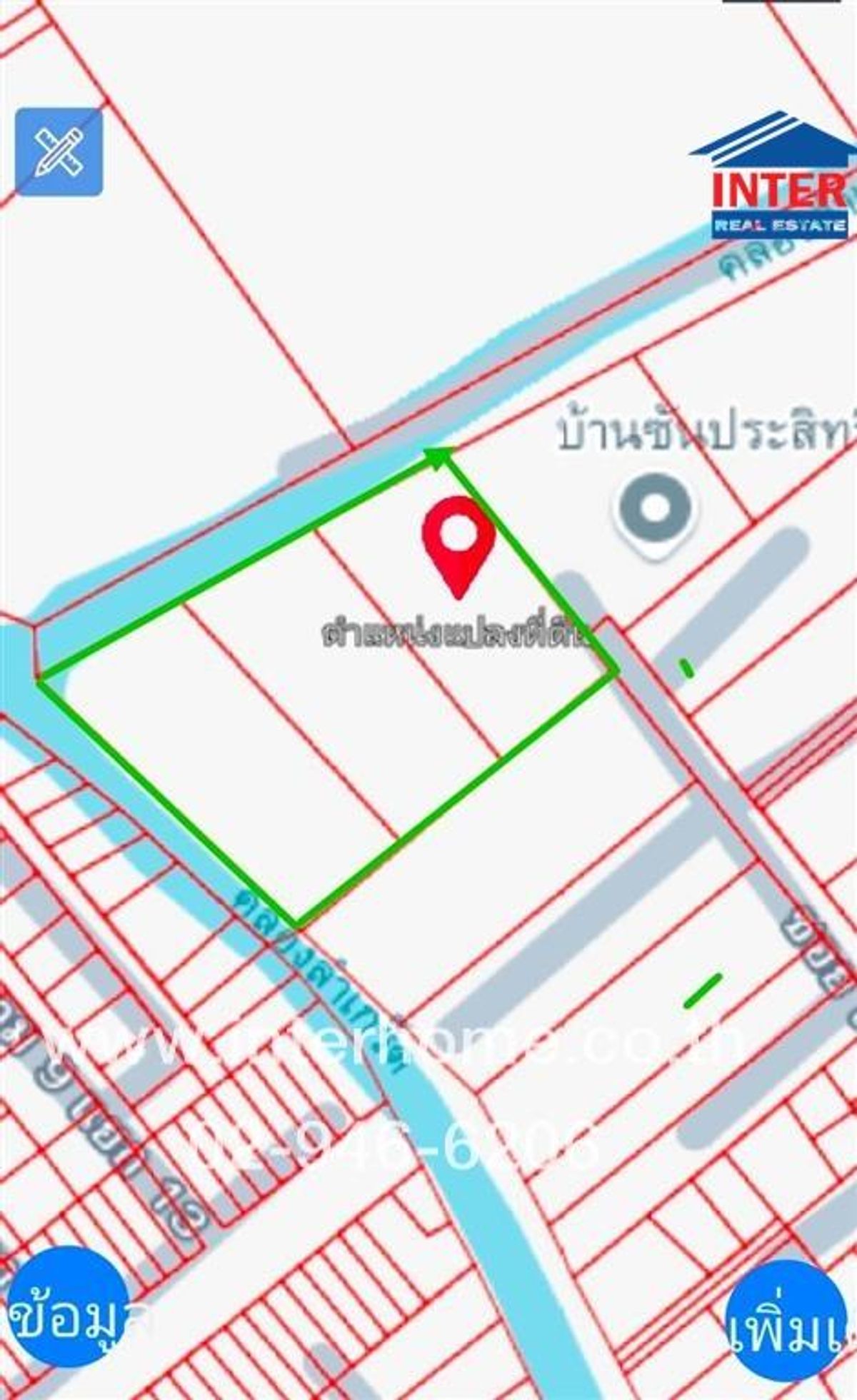 For SaleLandSeri Thai, Ramkhamhaeng Nida : Vacant land+house 2 rai 67 sq.w. Land+Ban Soi Seri Thai 83 Intersection 5, Lat Phrao Road, Serithai Road, Bang Kapi District, Bangkok
