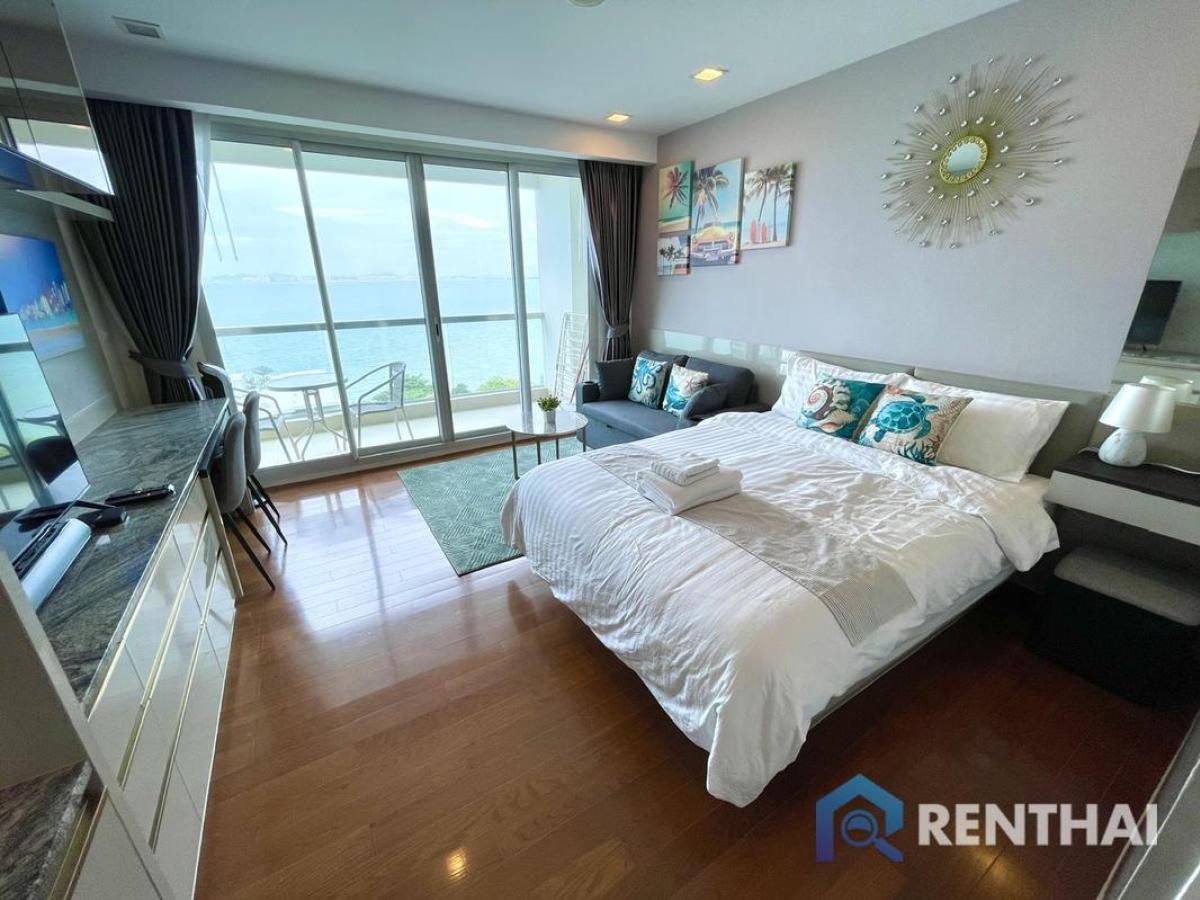 For RentCondoPattaya, Bangsaen, Chonburi : The Palm wongamat for rent studio sea view