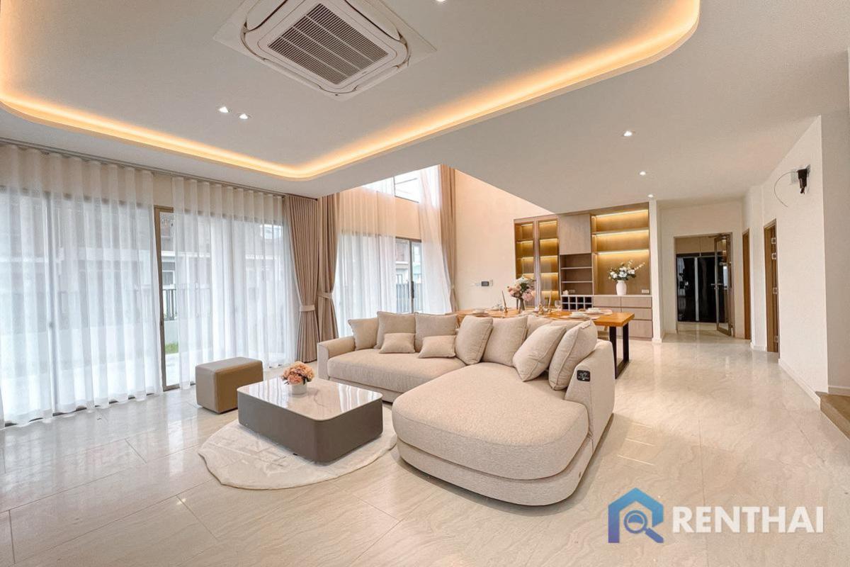 ขายบ้านพัทยา บางแสน ชลบุรี สัตหีบ : พร้อมเข้าอยู่ บ้านเดี่ยวสไตล์โมเดิร์น 4 ห้องนอน 4 ห้องน้ำ ในพัทยา