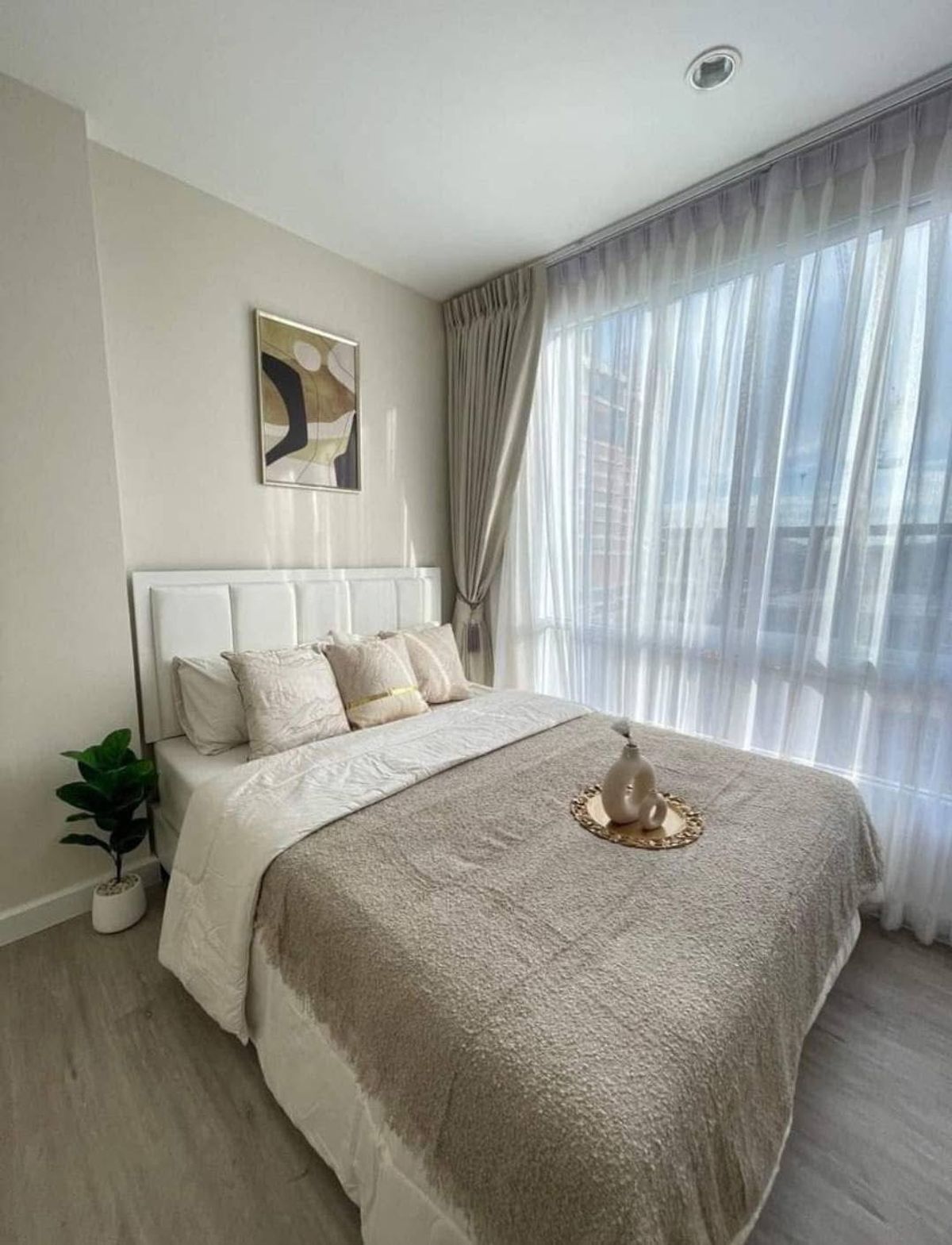For RentCondoOnnut, Udomsuk : [Rent a condo The Sky Sukhumvit (The Sky Sukhumvit)] The room is beautiful, full, ready to stay in a good location, convenient to travel!