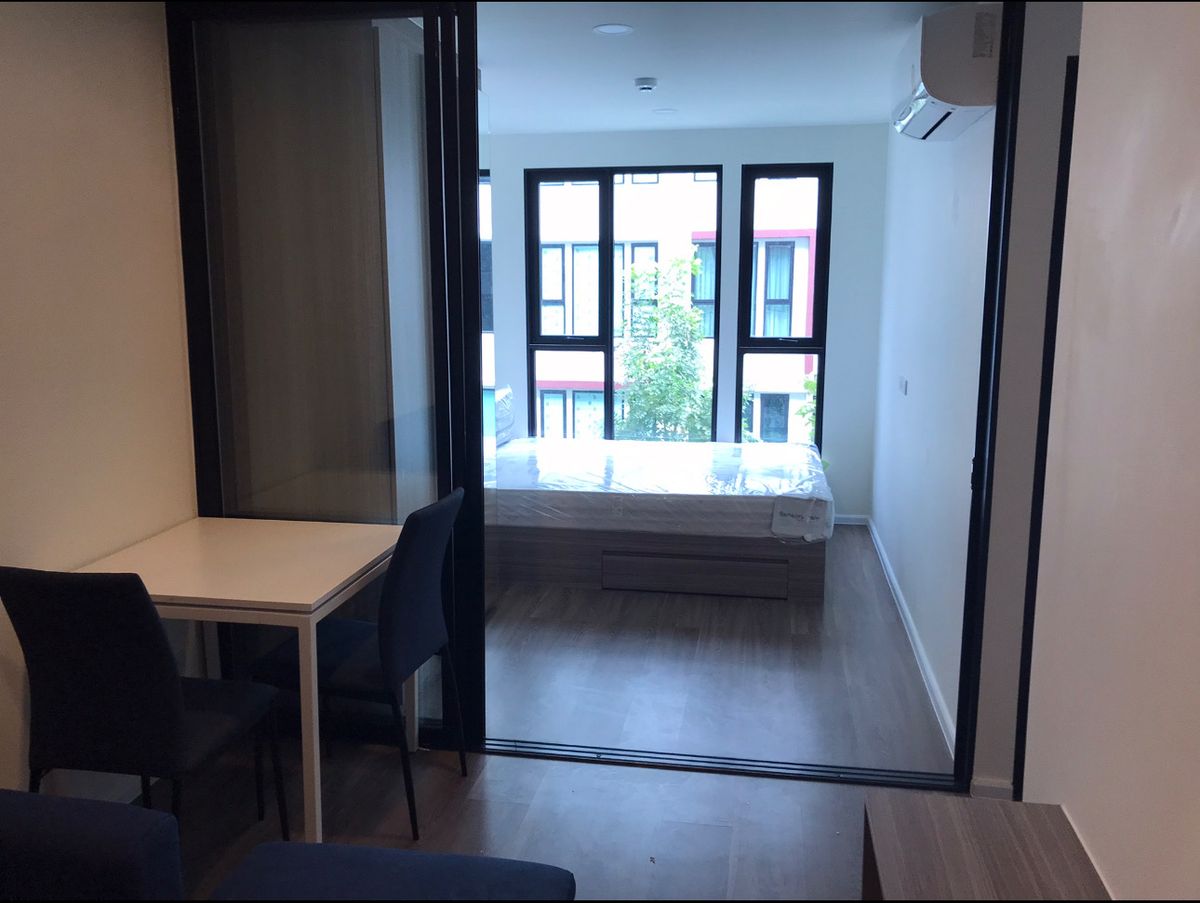 For RentCondoNawamin, Ramindra : 🏢 The Origin Ramintra Station 83 Condo, 3rd Floor, Building C, Size 27 sq.m., C317 Room 1 Bed, Rear Kitchen (Rare)