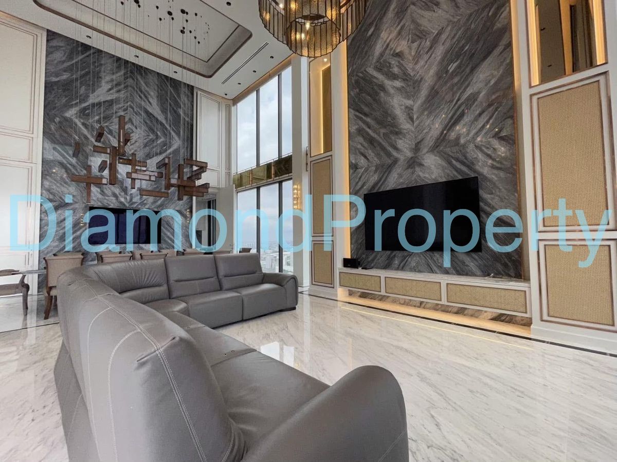 For RentCondoRama9, Petchburi, RCA : Sky-High Penthouse at The Esse 🌆 | 3 Bed, 4 Bath of Pure Elegance