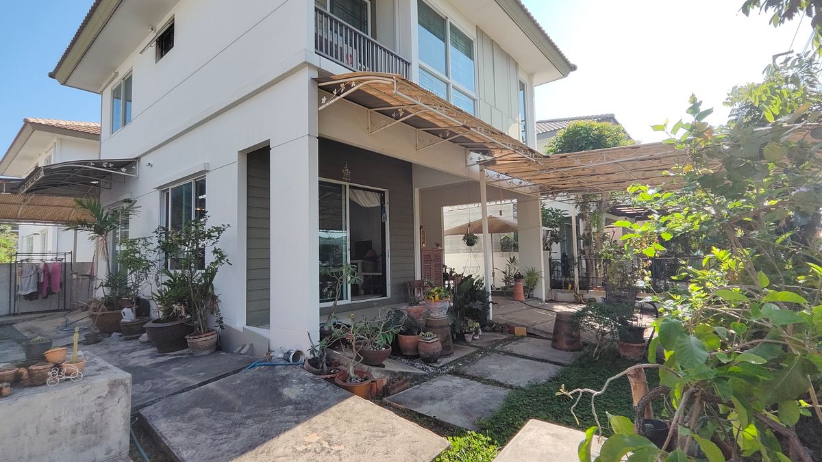 ขายบ้านพระราม 2 บางขุนเทียน : ขายบ้านเดี่ยว อินนิซิโอ พระราม 2  หน้าบ้านติดสวนกว้าง  ใกล้ส่วนกลาง บ้านต้นโครงการ