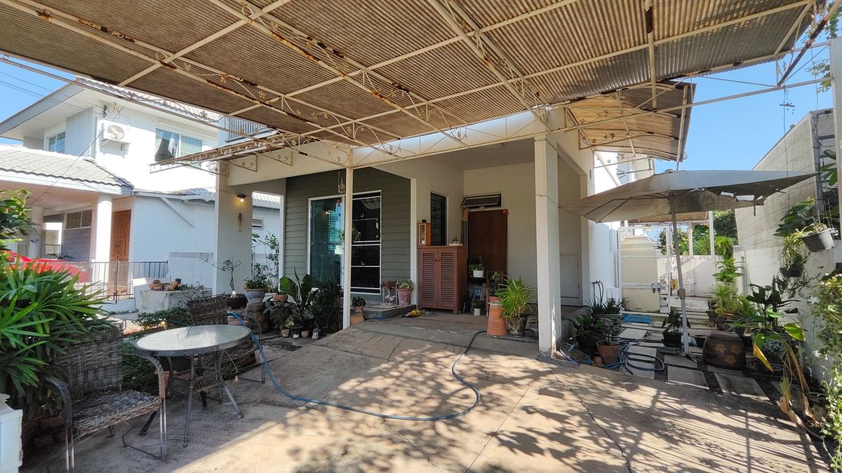 ขายบ้านพระราม 2 บางขุนเทียน : ขายบ้านเดี่ยว อินนิซิโอ พระราม 2  หน้าบ้านติดสวนกว้าง  ใกล้ส่วนกลาง บ้านต้นโครงการ