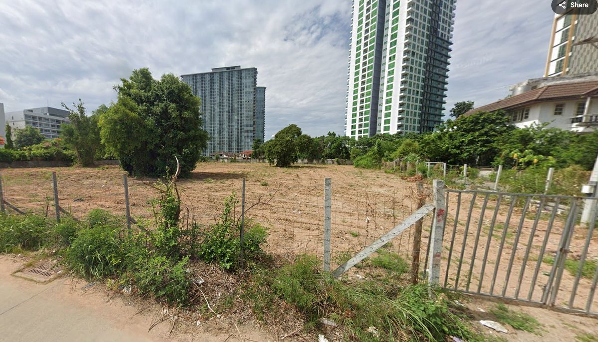 ขายที่ดินพัทยา บางแสน ชลบุรี สัตหีบ : ขาย ที่ดินเปล่า ขนาด 5-0-55 ไร่  ถ.จอมเทียนสายสอง พัทยา ชลบุรี ใกล้หาดจอมเทียน  