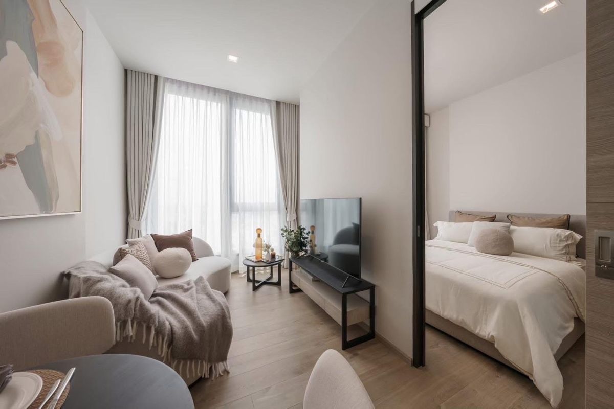 ขายคอนโดลาดพร้าว เซ็นทรัลลาดพร้าว : 🌳The Crest Park residences ตกแต่งครบพร้อมเข้าอยู่ 1นอน 35 ตร.ม.ชั้นสูง 📲 𝟎𝟔𝟒-𝟕𝟗𝟒𝟒𝟐𝟔𝟑(คุณน้ำ) 