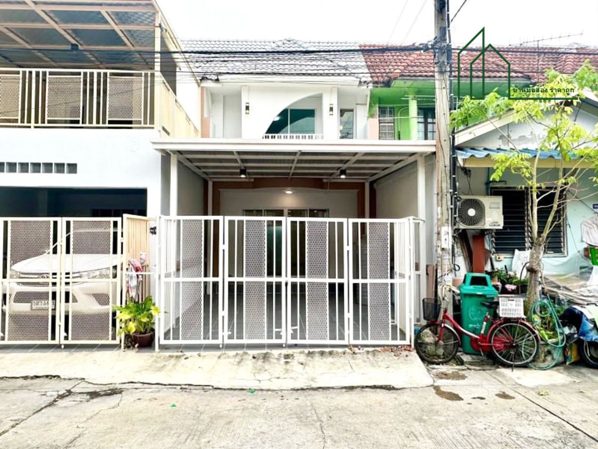 ขายทาวน์โฮมนนทบุรี บางใหญ่ บางบัวทอง : หมู่บ้านบัวทอง 4 ถนนบ้านกล้วย-ไทรน้อย ใกล้สถานีรถไฟฟ้าบางใหญ่