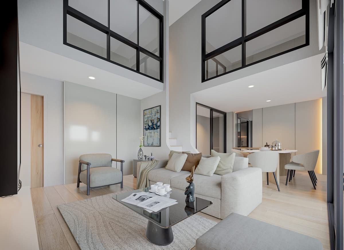 ให้เช่าคอนโดพระราม 9 เพชรบุรีตัดใหม่ RCA : Available ✅ - One9Five condo ( Just price 100k / m , Type 3B2B  110 sq.m. / New decorations and never had tenant before 🔥🔥 - By Loft 
