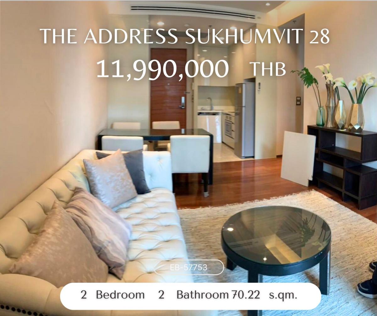ขายคอนโดสุขุมวิท อโศก ทองหล่อ : ขายด่วน The Address Sukhumvit 28 ราคาดีสุดในโครงการ กับคอนโดสุดฮิต ใกล้บีทีเอสพร้อมพงษ์ ได้ห้องมุม วิวโล่งสวย ห้องแต่งครบ สภาพดี พร้อมรับค่าเช่าทันที