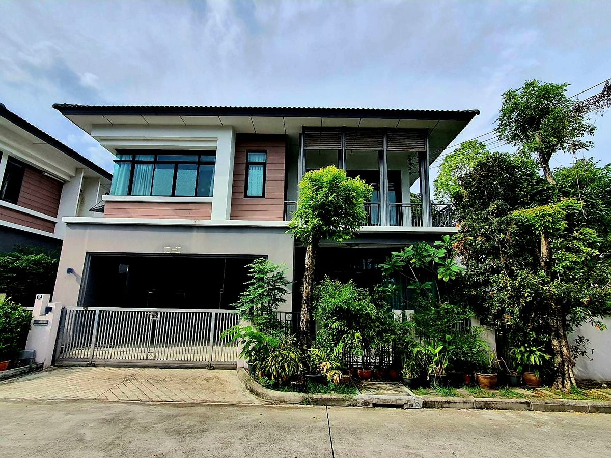 ให้เช่าบ้านสมุทรปราการ สำโรง : ปล่อยเช่า หมู่บ้านจาวาเบย์ ใกล้สุวรรณภูมิ ติดสวน