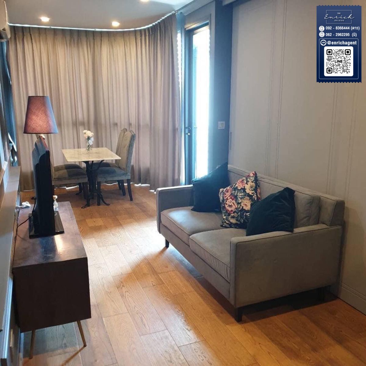 For RentCondoRatchathewi,Phayathai : 💙 Rent Q Chidlom-Phetchaburi, beautiful room in the center of BTS Chidlom 💙 092-8366444 stars // line id: @enrichagent
