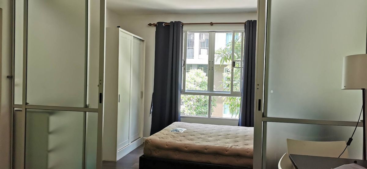 For RentCondoBangna, Bearing, Lasalle : DCONDO ABAC Bangna Fully Furniture for RENT 7500 baht/month, shady, 2nd floor