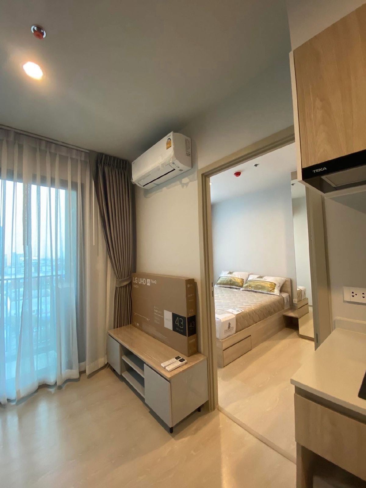 For RentCondoBangna, Bearing, Lasalle : Condo for rent next to Mega, Bangna, beautiful room Interested, can say hello.