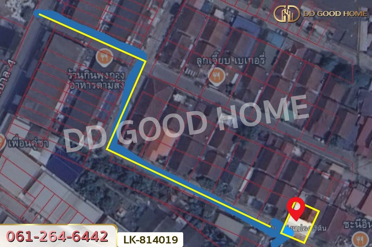 ขายมหาชัย สมุทรสาคร : LK-814019 บ้านแฝด หมู่บ้านคุ้มทอง กระทุ่มแบน สมุทรสาคร ใกล้โรงพยาบาลกระทุ่มแบน