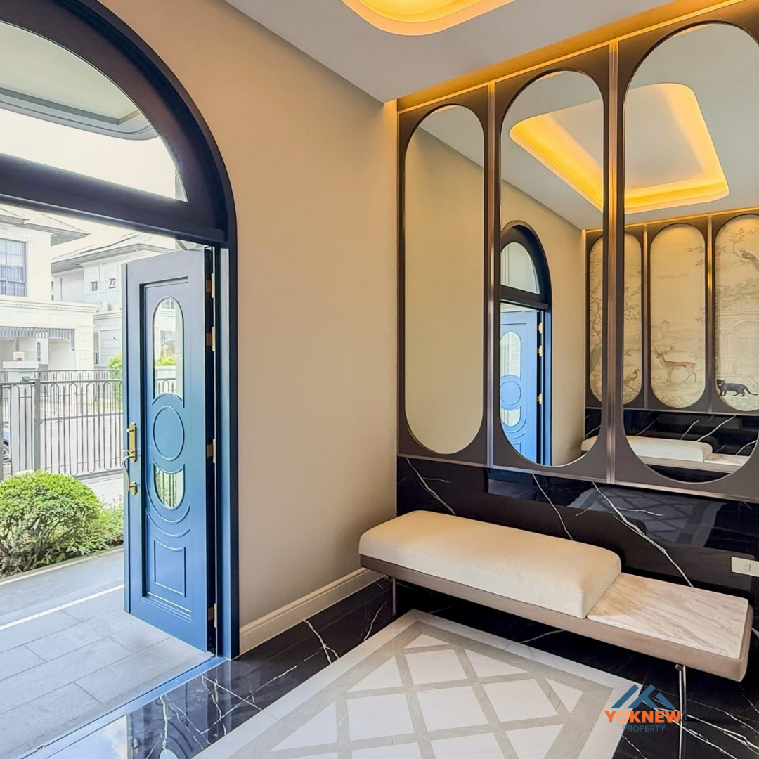 ขายบ้านพัฒนาการ ศรีนครินทร์ : Narasiri Krungthep Kreetha บ้านหรู Ultra Luxury แต่งหินอ่อนแท้ บิ้วอินทั้งหลัง พร้อมอยู่ ขาย/เช่าได้!