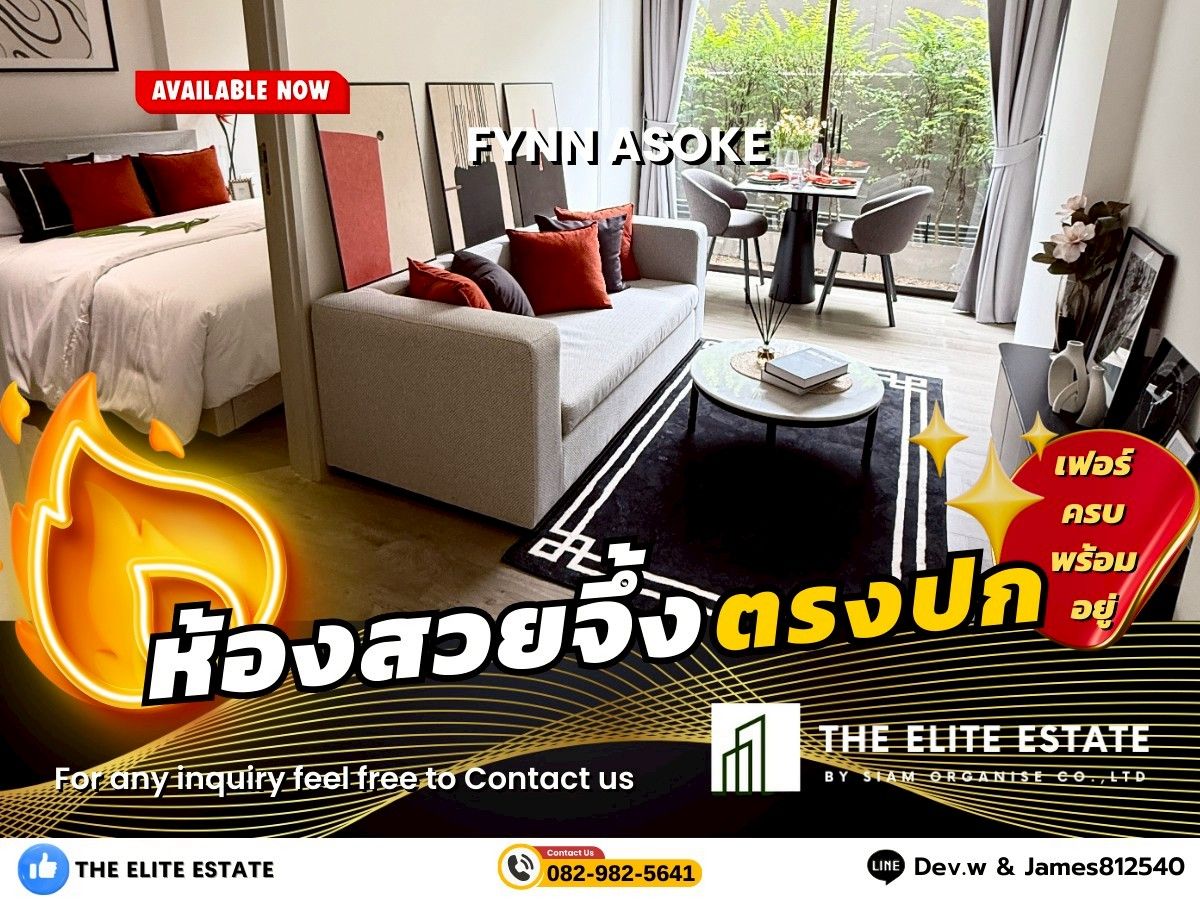 For RentCondoSukhumvit, Asoke, Thonglor : 🐲✨️ Nice room for rent 🐲✨️FYNN ASOKE