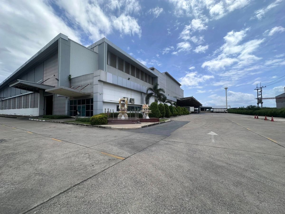 For RentWarehouseMahachai Samut Sakhon : Rent a warehouse/large warehouse, Sin Sakhon Industrial Estate, Samut Sakhon ** Purple area ** can do 1 factory