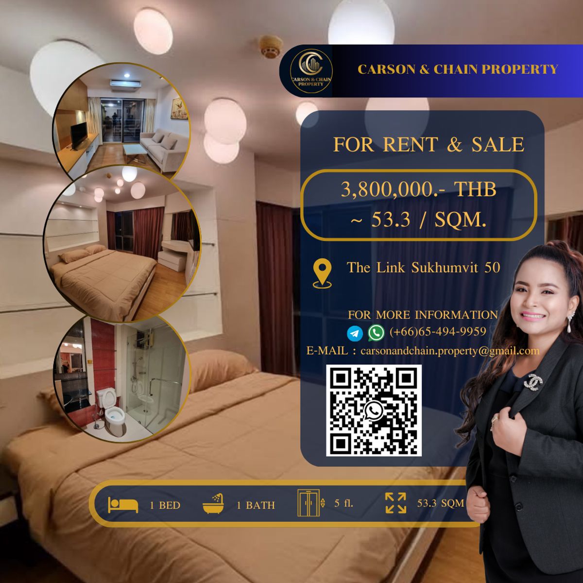 ขายคอนโดอ่อนนุช อุดมสุข : The Link Sukhumvit 50
