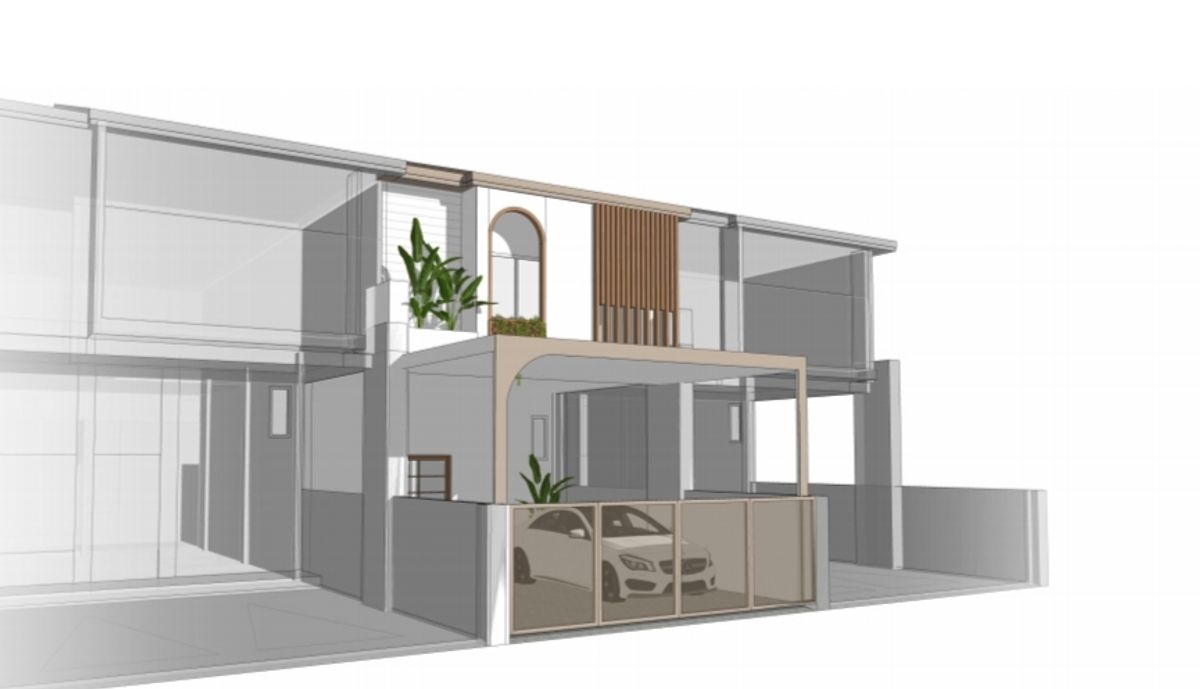 For SaleHousePattanakan, Srinakarin : New decorative townhouse for sale, project Patra, Krungthep Kreetha