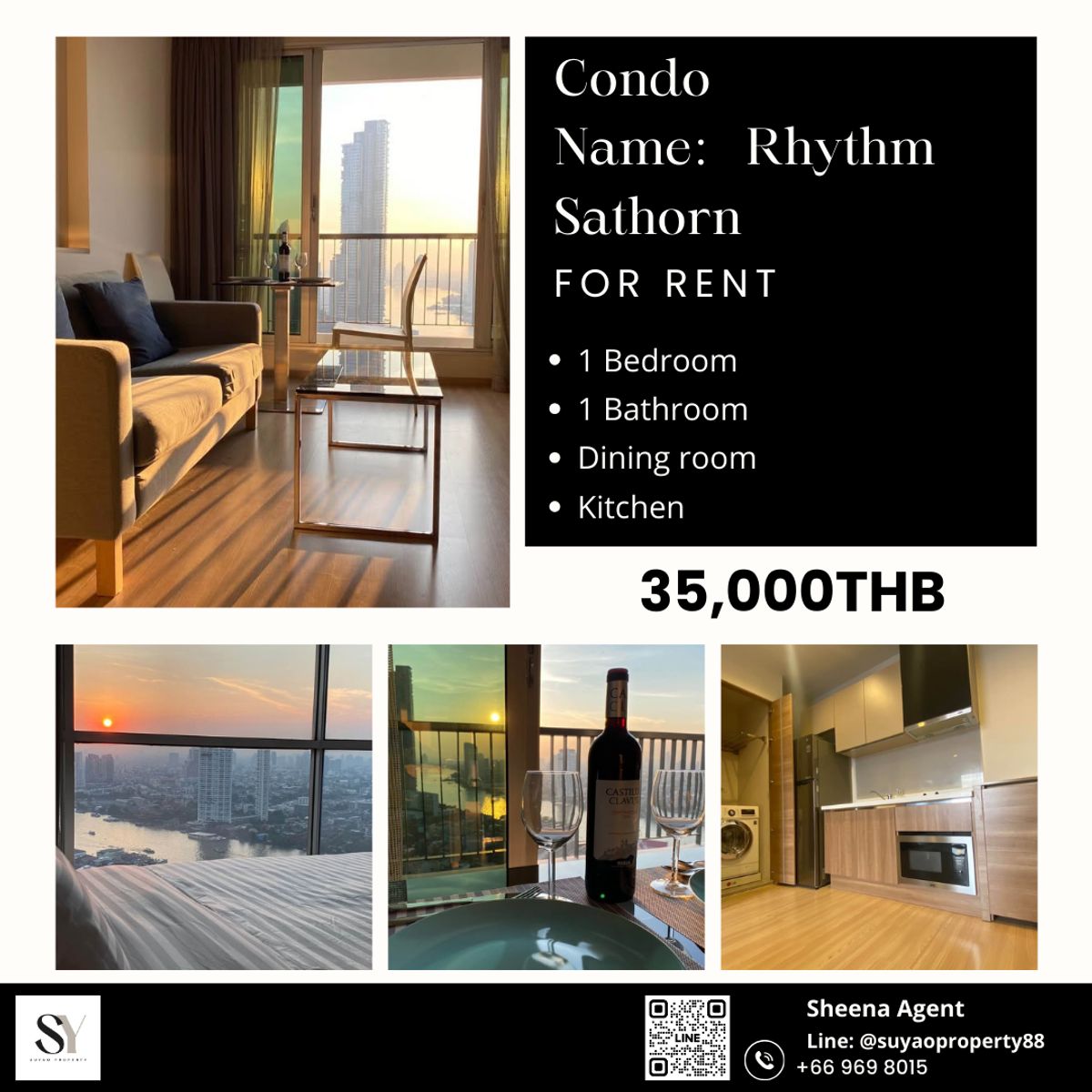ให้เช่าคอนโดสาทร นราธิวาส : Rhythm Sathorn