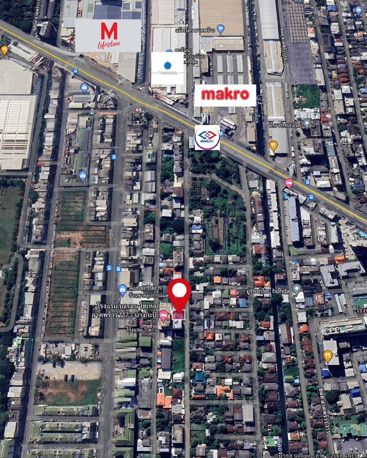 ขายบ้านลาดพร้าว101 แฮปปี้แลนด์ : ขายที่ดินซอยลาดพร้าว115 ใกล้สถานีรถไฟฟ้า