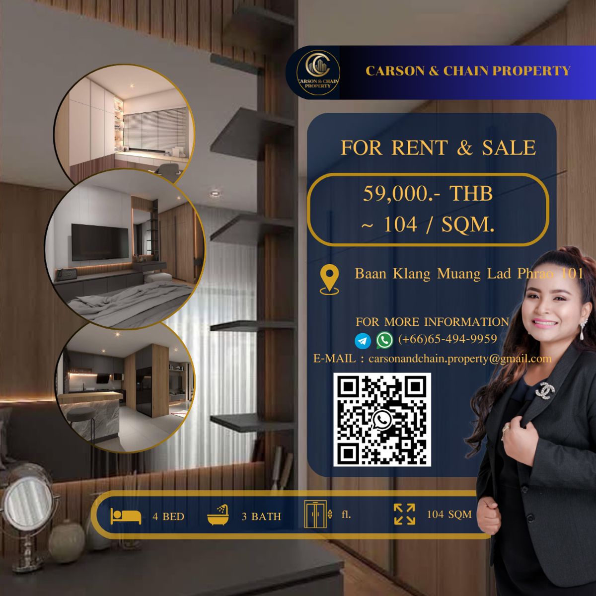 For RentTownhomeLadprao101, Happy Land, The Mall Bang Kapi : Baan Klang Muang Lad Phrao 101