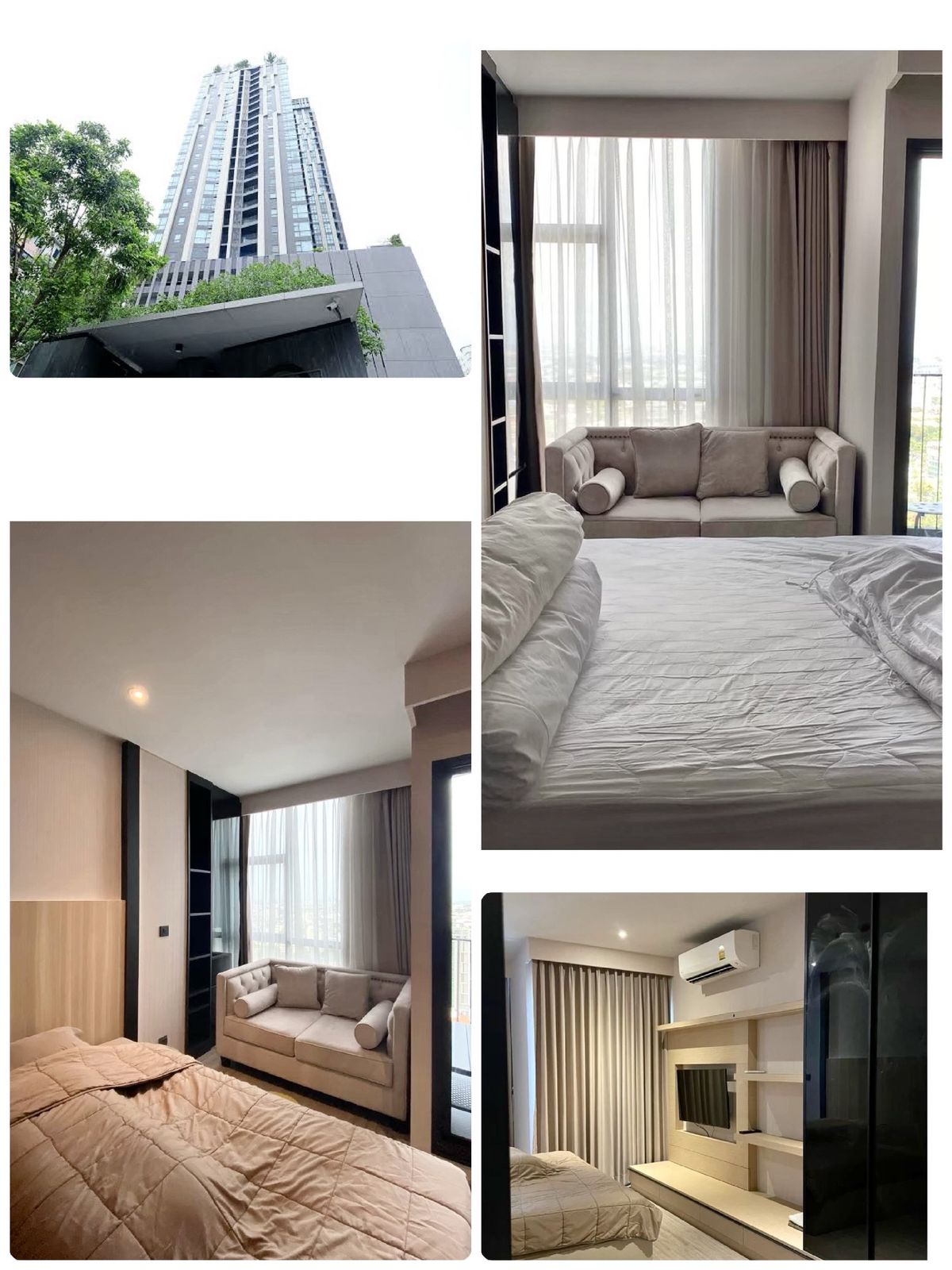For RentCondoSukhumvit, Asoke, Thonglor : 🎁 Ready to stay 🍀RHYTHM Ekkamai 🍀Modern Muji🍀studio 32 sqm. 🍀 Floor 29 [+] Wifi for free 🎁