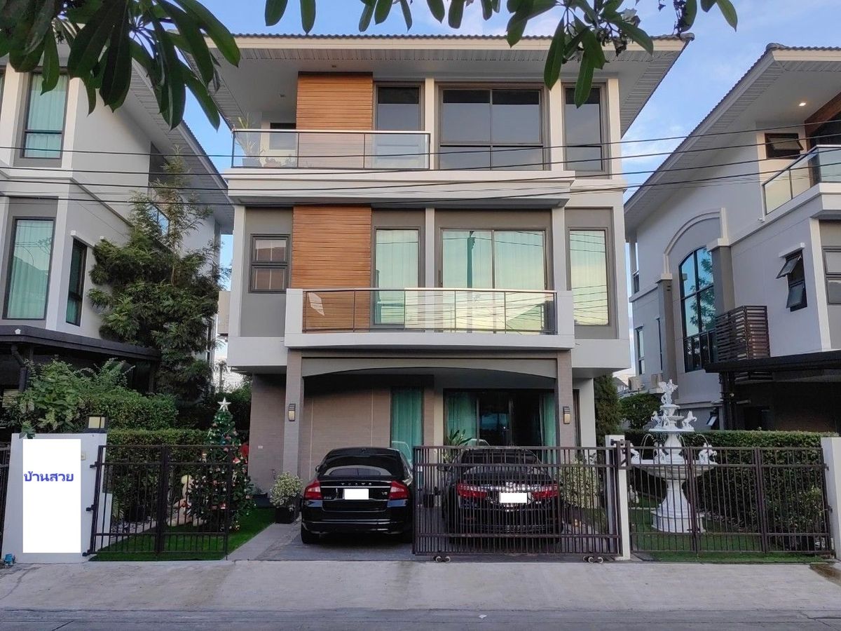 For SaleHouse : 57.6ตรว 6นอน5น้ำ บ้านเดี่ยว 3 ชั้น ศุภาลัย เอสเซ้นส์ ลาดพร้าว 