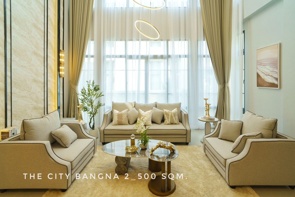 ให้เช่าบ้านบางนา แบริ่ง ลาซาล : ให้เช่าบ้านเดี่ยวใหม่ตกแต่งพร้อมเข้าอยู่ The City บางนา 2 คฤหาสน์สไตล์อังกฤษไซส์ใหญ่ ติดเมกาบางนา
