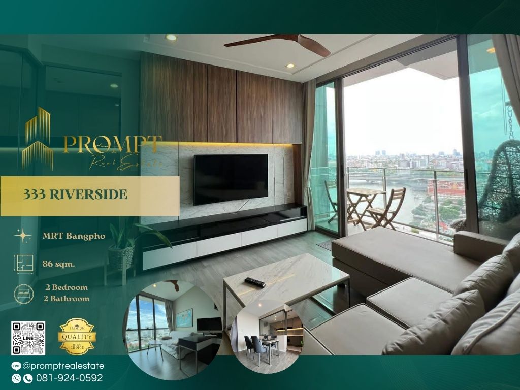 For RentCondoBang Sue, Wong Sawang, Tao Pun : QR04044 - 333 RIVERSIDE :  333 ริเวอร์ไซด์ - MRT Bangpho / Bangpho Hospital / Yanhee Hospital