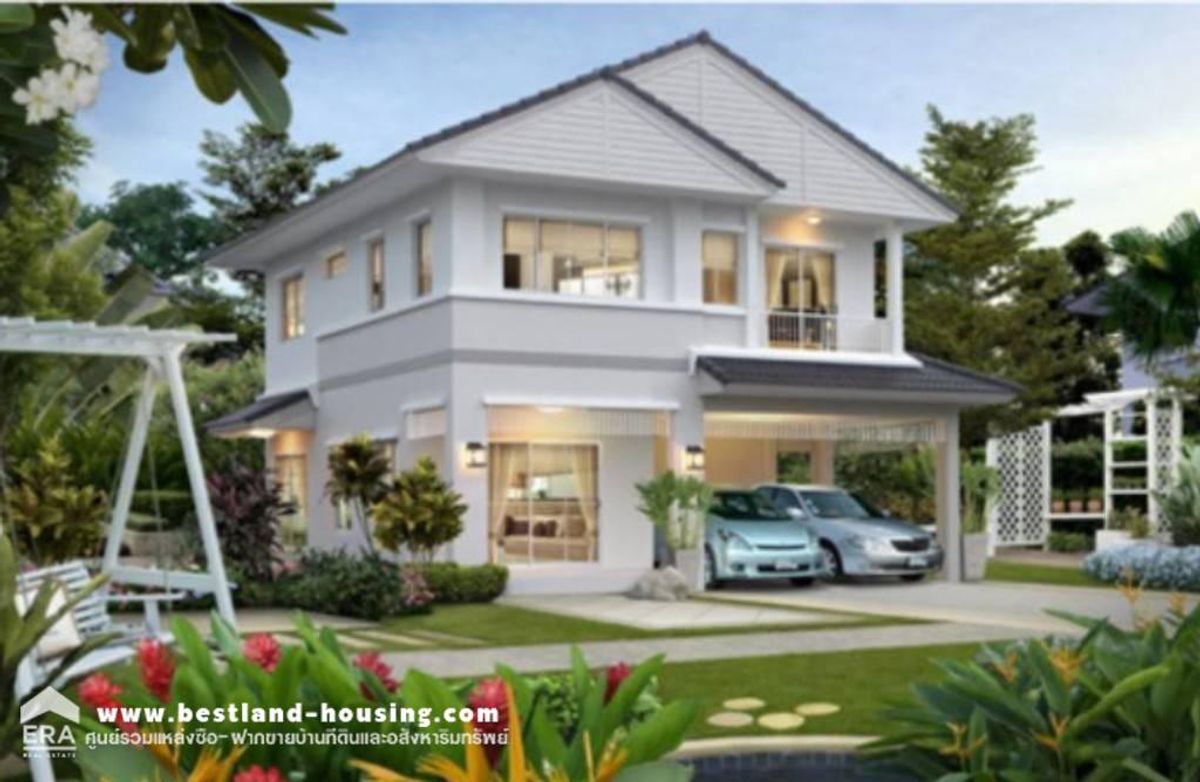 For SaleHouseRama5, Ratchapruek, Bangkruai : House for sale, 2 storey 58.2 square wah, Chaiyapruek village Chaeng Watthana-Ratchapruek, Pak Kred, Nonthaburi, the house condition is ready. Furniture Shady tree
