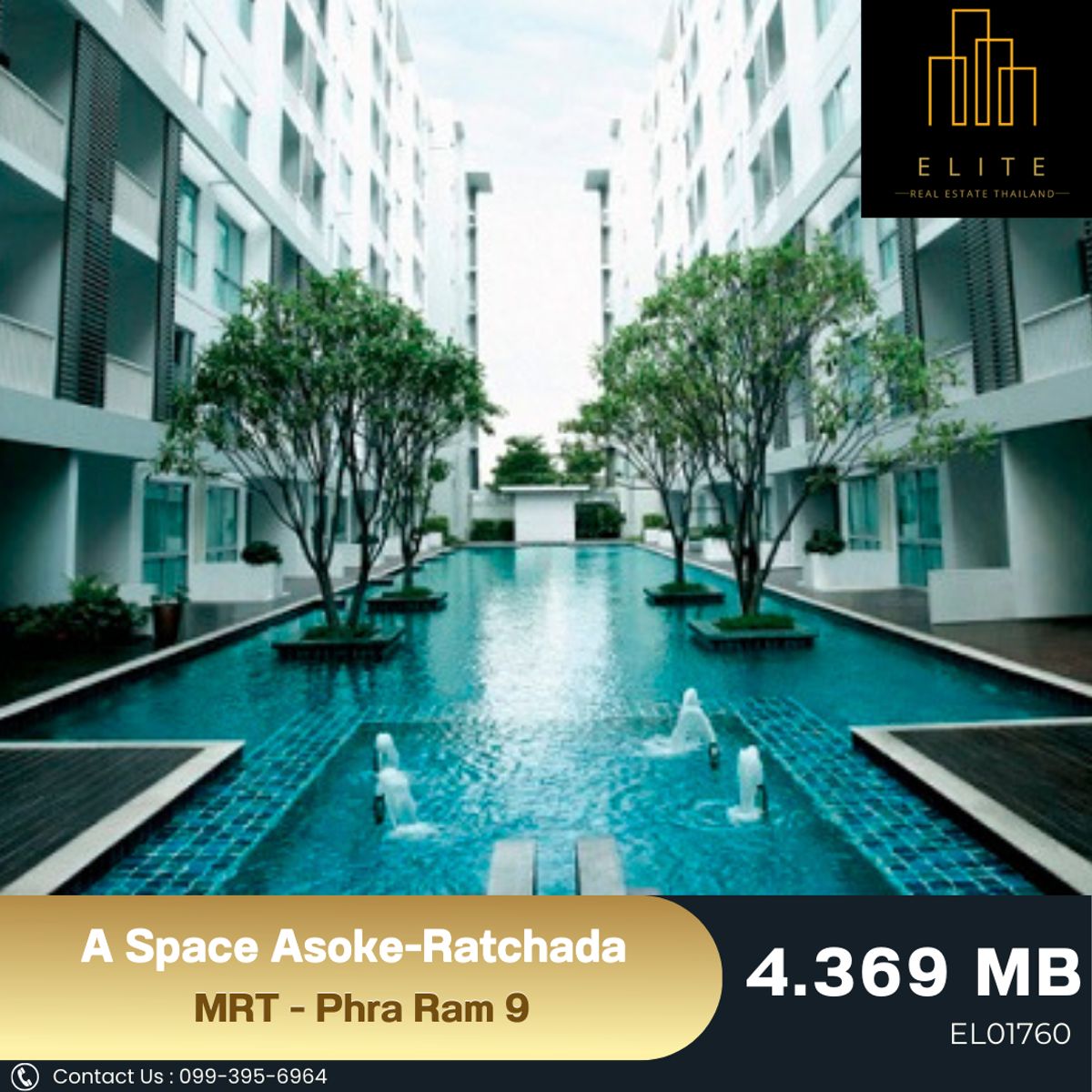 For SaleCondoRama9, Petchburi, RCA : ✨ Ready for you to own A Space Asoke - Ratchada near the lifestyle source And entertainment sources on Ratchada Road ✔