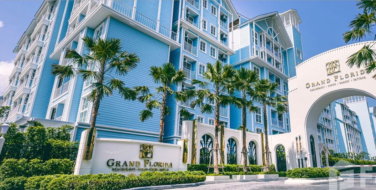 ขายคอนโดพัทยา บางแสน ชลบุรี สัตหีบ : ขายคอนโด Grand Florida beachfront condo resort Pattaya พร้อมอยู่ ทำเลเยี่ยมในนาจอมเทียน พัทยา อำเภอสัตหีบ จังหวัดชลบุรี 
