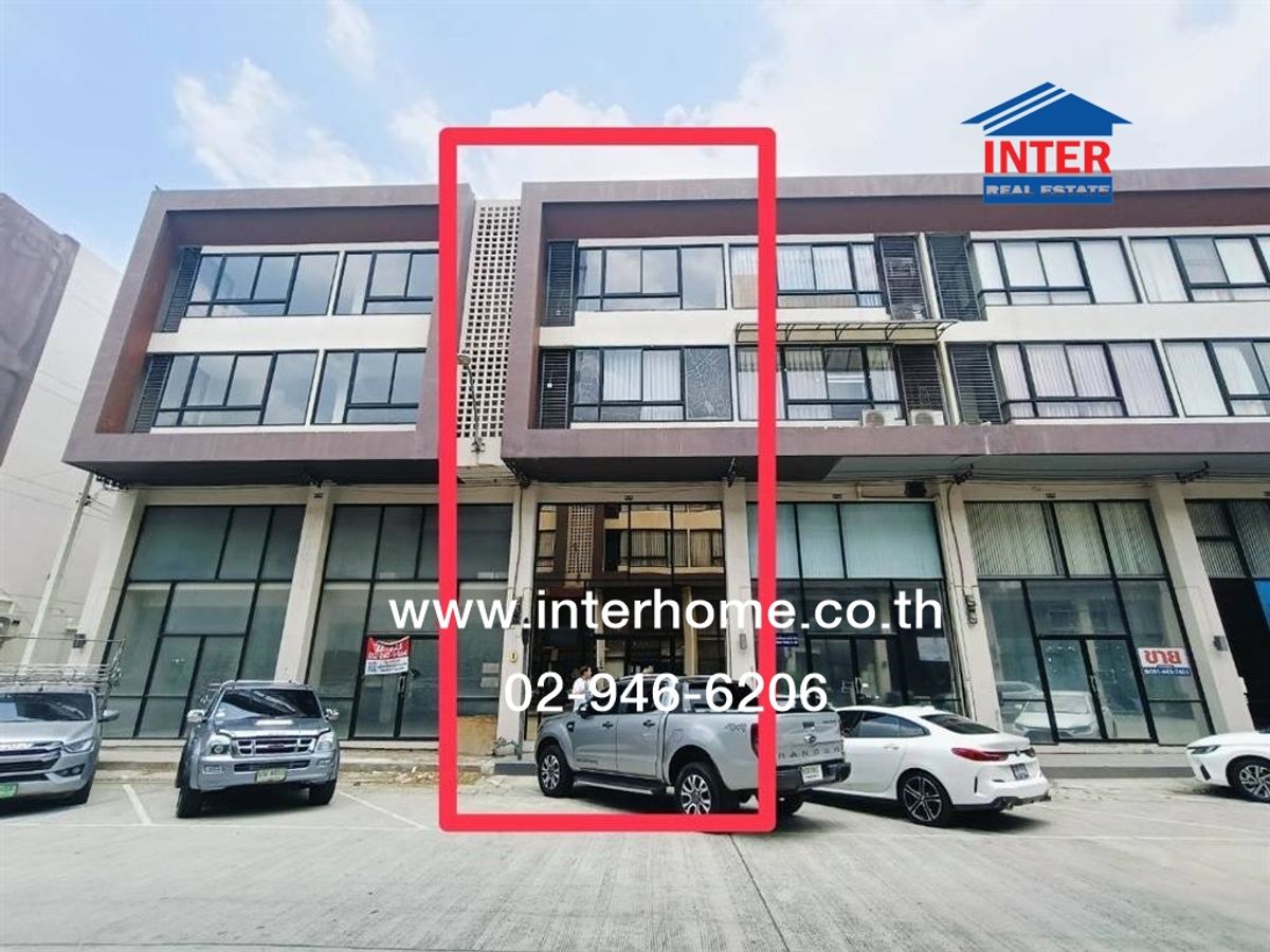 For SaleShop HousePathum Thani,Rangsit, Thammasat : 4 -storey commercial building 18.7 sq.w., The Iyara Village, the parallel road, Phahonyothin Road, Thep Kunchorn Road 2, Khlong Luang Pathum Thani