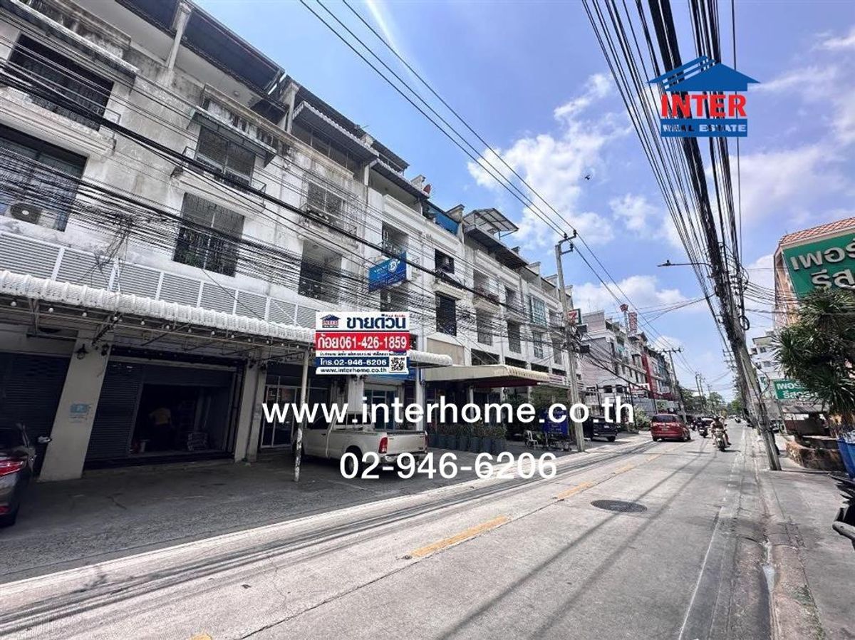 For SaleShop HouseLadprao101, Happy Land, The Mall Bang Kapi : 5th floor commercial building, 21 sq.w., commercial building, Soi Lat Phrao 112, Lat Phrao Road, Ramkhamhaeng Road, Bang Kapi District, Bangkok
