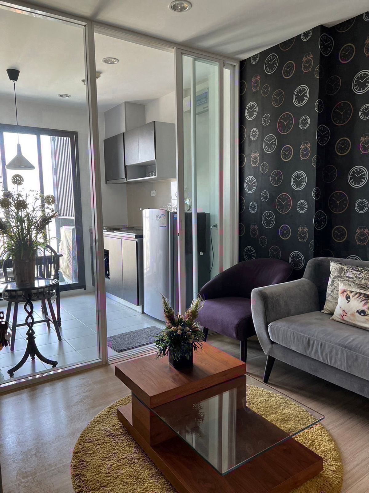 For SaleCondoRama9, Petchburi, RCA : Selling decorative condo ready to stay at The Base Rama 9 - Ramkhamhaeng