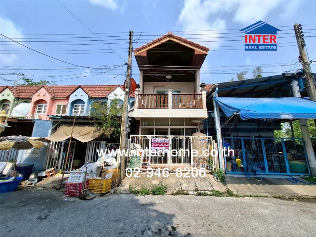 ขายทาวน์โฮมปทุมธานี รังสิต ธรรมศาสตร์ : ทาวน์เฮ้าส์ 2 ชั้น 26 ตร.ว. หมู่บ้านปัญชลีวิลล์ ถนนปทุมธานีเฉลิมพระเกียรติ ถนนพัฒนสัมพันธ์ เมืองปทุมธานี ปทุมธานี