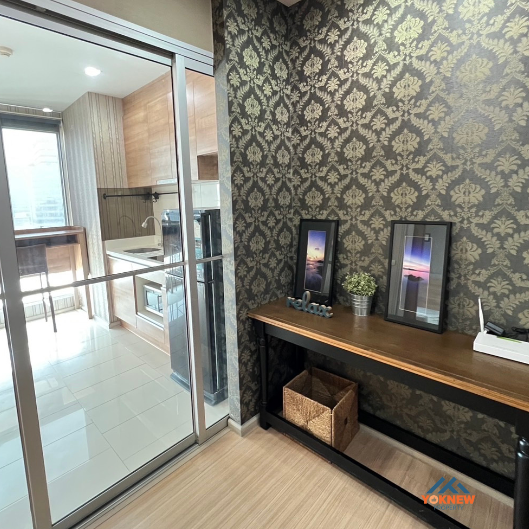 For RentCondoRatchadapisek, Huaikwang, Suttisan : Rhythm Ratchada - Huaikhwang🚄 MRT 0 meters, high view, not blocked, ready to move in, a dream condo for city people!