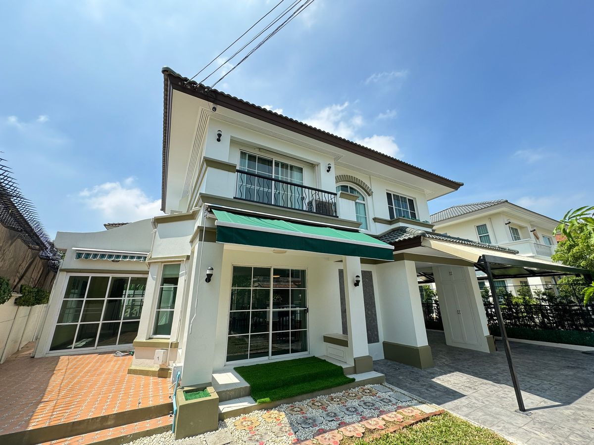 For SaleHouseRama5, Ratchapruek, Bangkruai : The Decorative Version Project, the house version is ready. New renovated like a beautiful, clean box, has never been used. Quality society under the brand Land and House is safe, easy to travel like