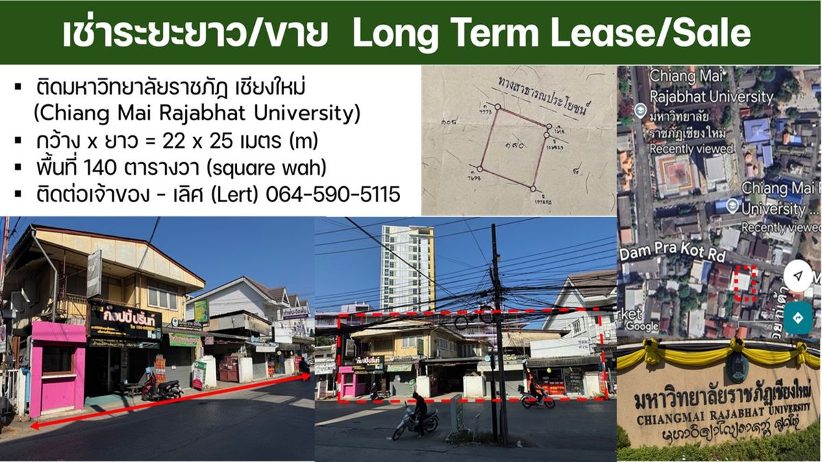 LandChiang Mai : Long -term rental/sale