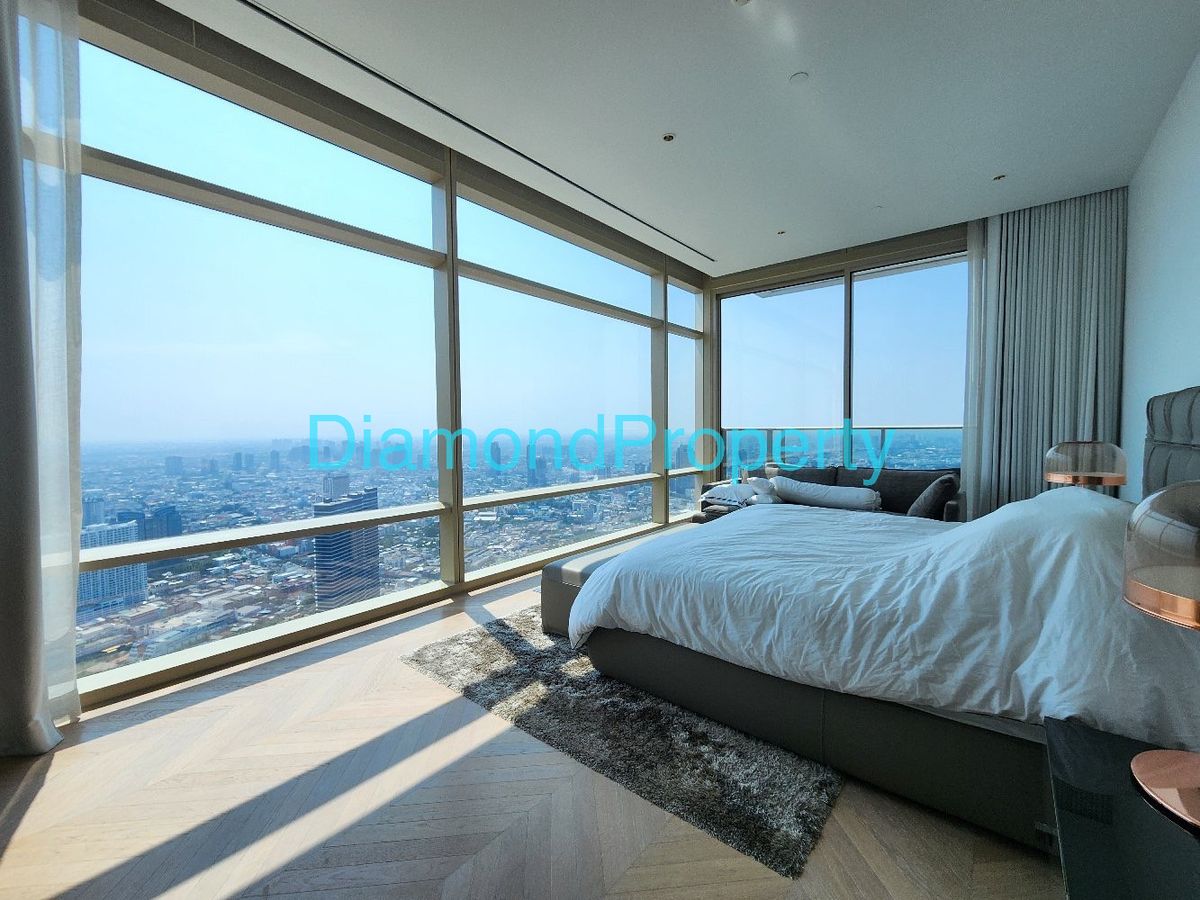 ให้เช่าคอนโดสาทร นราธิวาส : 💎ที่อยู่อาศัยของ Sky ที่เป็นสัญลักษณ์ที่ Four Seasons Bangkok | Ultra-Luxury 3+ 1 เตียงบน 50+ fl 💫